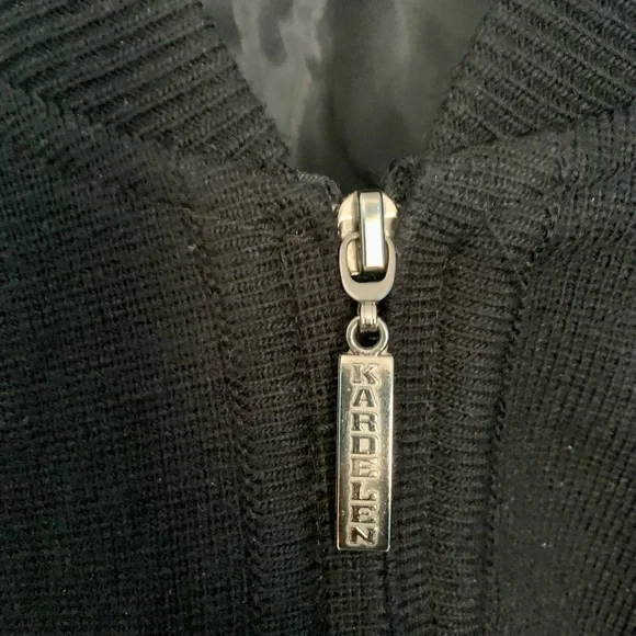 Men’s KARDELEN Collection Wool Full Zip Sweater Jacket Made in Turkey Size 2XL